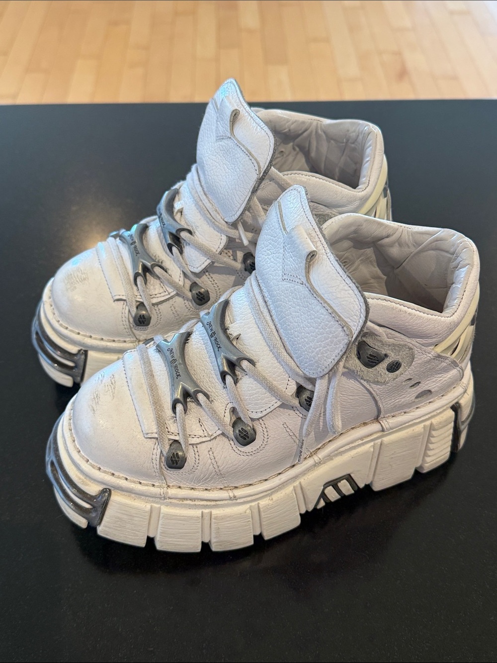 New Rock White Platforms